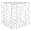 Gabionový vyvýšený záhon krychle ocelový drát 60 x 60 x 60 cm 145651