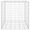 Gabionový vyvýšený záhon krychle ocelový drát 60 x 60 x 60 cm 145651