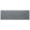Schodové rohože samolepicí 5 ks 65 x 21 x 4 cm světle šedé s obdélníkovým okrajem 149728