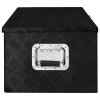 Úložný box černý 90 x 47 x 33,5 cm hliník 152255