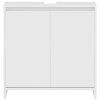 Koupelnová skříňka bílá lesklá 60 x 33 x 61 cm kompozitní dřevo 802648