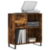 Skříňka na LP desky kouřový dub 84,5x38x89 cm kompozitní dřevo 831785
