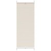 Plisovaná roleta 60 x 125 cm krémová 240626