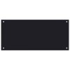 Kuchyňský panel černý 90 x 40 cm tvrzené sklo 249487