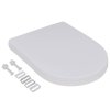 WC sedátka s funkcí pomalého sklápění 2 ks bílá plastová 275928