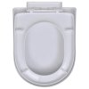 WC sedátka s funkcí pomalého sklápění 2 ks bílá plastová 275928