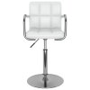 Barová židle bílá umělá kůže 334563