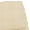 Relaxační židle krémová textil 341314