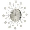 325165 vidaXL Wall Clock Silver 40 cm Metal 325165