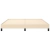 Rám postele bez matrace krémový 160 x 200 cm textil 346733
