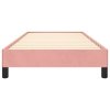 Rám postele růžový 80 x 200 cm samet 346945