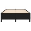 Rám postele bez matrace černý 120 x 200 cm textil 347052