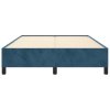 Rám postele bez matrace tmavě modrý 140x200 cm samet 347328