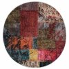 Koberec pratelný patchwork ⌀ 120 cm vícebarevný protiskluzový 337969