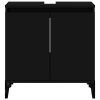 Skříňka pod umyvadlo černá 58 x 33 x 60 cm kompozitní dřevo 821261