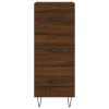 Příborník Hnědý dub 34,5 x 34 x 90 cm kompozitní dřevo 828603