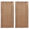 Zatemňovací rolety z bambusu 2 ks hnědé 120 x 220 cm 3057520