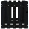 Vyvýšený záhon plotový design černý 150x50x50 cm masiv borovice 832494