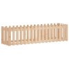 Vyvýšený záhon plotový design 200x50x50 cm masivní borovice 832507
