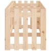 Vyvýšený záhon plotový design 200x50x50 cm masivní borovice 832507