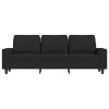 3místná pohovka černá 180 cm textil 359403