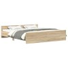 Rám postele s hlavovým a nožním čelem dub sonoma 160 x 200 cm 3203763