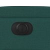 Elektrické polohovací křeslo tmavě zelené textil 3204350
