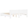 Rám postele s čelem bílý 200 x 200 cm 3207455