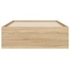 Rám postele se zásuvkami dub sonoma 90x200 cm kompozitní dřevo 3207296