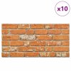 3D nástěnné panely design světle hnědé cihly 10 ks EPS 147198