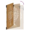 Zahradní branka 85 x 125 cm z cortenové oceli, design stromu 153210