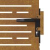 Zahradní branka 85 x 125 cm z corten oceli čtvercový design 153246