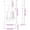 Zahradní branka 85 x 200 cm z cortenové oceli, design s trávou 153225