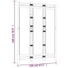Skládací 3panelový paraván 120 cm bambus a plátno 350623