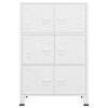 Industriální úložná skříň bílá 75 x 40 x 115 cm kov 339629