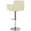 Barové stoličky 2 ks krémové umělá kůže 323657