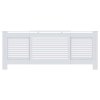 Kryt na radiátor MDF bílý 205 cm 325551