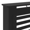 Kryt na radiátor MDF černý 78 cm 325564