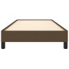 Rám postele bez matrace tmavě hnědá 80 x 200 cm textil 346675