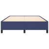 Rám postele bez matrace modrý 140 x 190 cm textil 347064