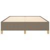 Rám postele bez matrace taupe 140 x 190 cm textil 347161