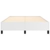 Rám postele bílá 140 x 200 cm umělá kůže 347252