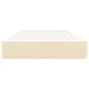 Taštičková matrace krémová 90x190x20 cm textil 347699