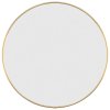 Nástěnné zrcadlo zlaté Ø 50 cm kulaté 348181
