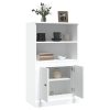 Skříň highboard bílá 60 x 35,5 x 103,5 kompozitní dřevo 816312
