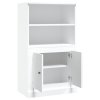 Skříň highboard bílá 60 x 35,5 x 103,5 kompozitní dřevo 816312