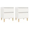 Noční stolky 2 ks bílé 40x35x50 cm 821827