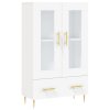 Skříň highboard bílá 69,5 x 31 x 115 cm kompozitní dřevo 828284