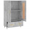 Skříň highboard betonově šedá 69,5x31x115 cm kompozitní dřevo 830304