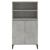 Skříň highboard betonově šedá 60 x 36 x 110 cm kompozitní dřevo 821232